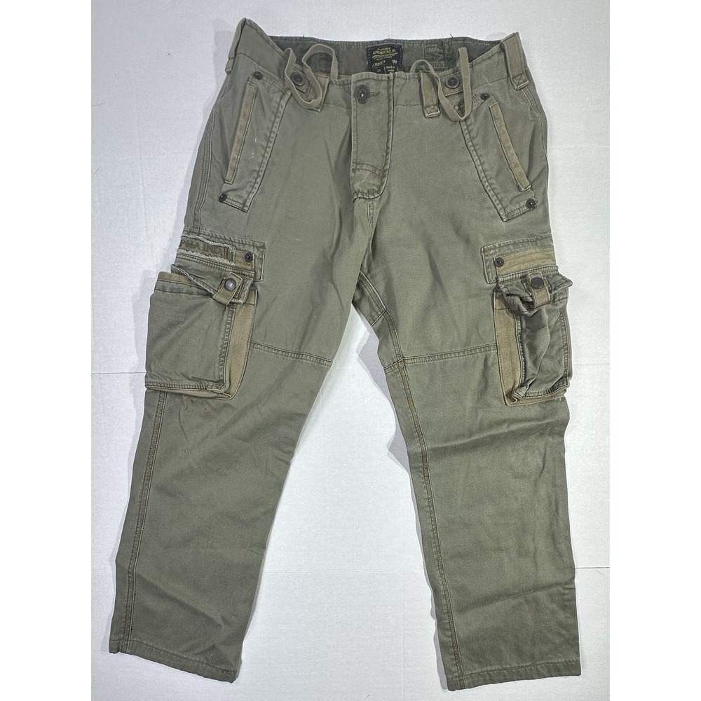 Alpha Industries Military Cargo Pants Olive Green Size 29 Utility Tactical Style
